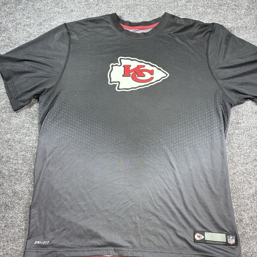 Nike Kansas City Chiefs Men's XL Dri-FIT NFL Team Apparel Black T Shirt